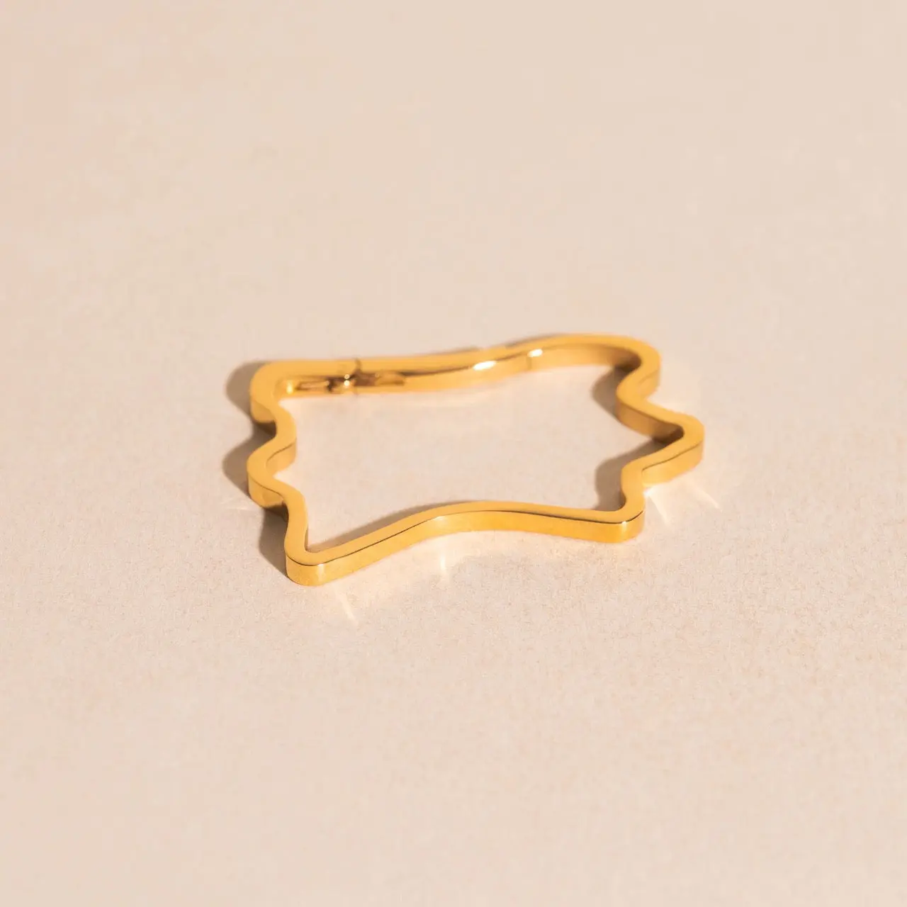 Cowhide Necklace Charm Clasp (32mm)