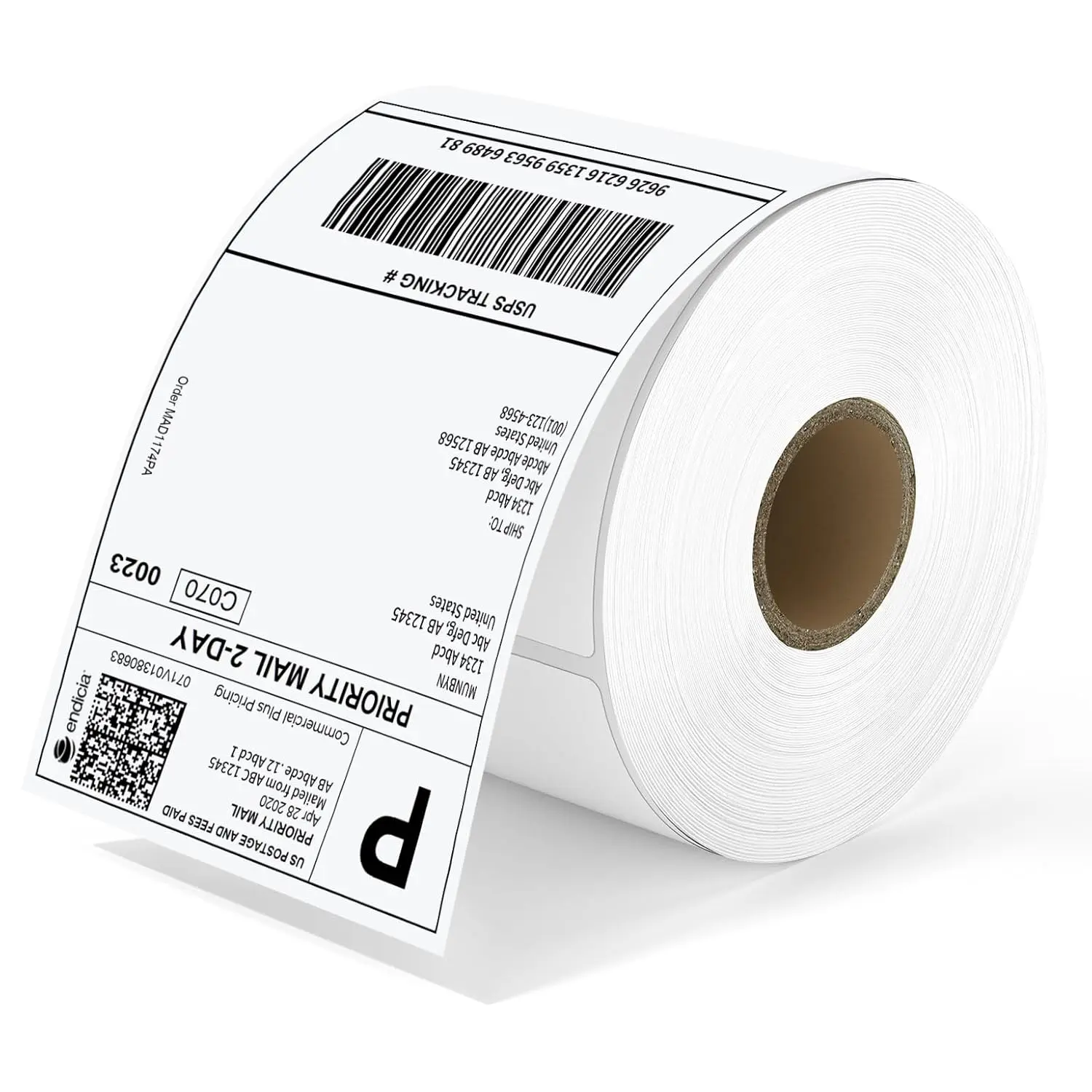 4x6 Direct Thermal Shipping Labels 500 PCS – Waterproof BPA-Free Thermal Printer Labels with Strong Adhesive for UPS, USPS, FedEx, eBay, Shopify, Amazon & Barcode Printing (1/2/4/8 Rolls)