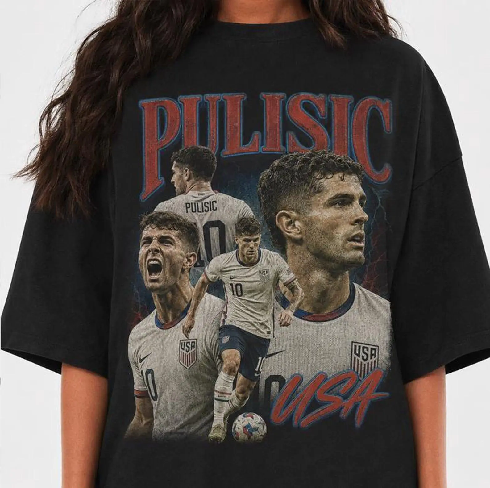 Litmited Christian Pulisic USA Soccer 2026 Vintage 90s Styles T-Shirt