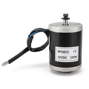 Electric Scooter Motor 12V 120W, Electric Brushed Motor High Speed Small Brush Motor with Belt Pulley E Scooter Accessory, Pulse 12v Motor for Scooter