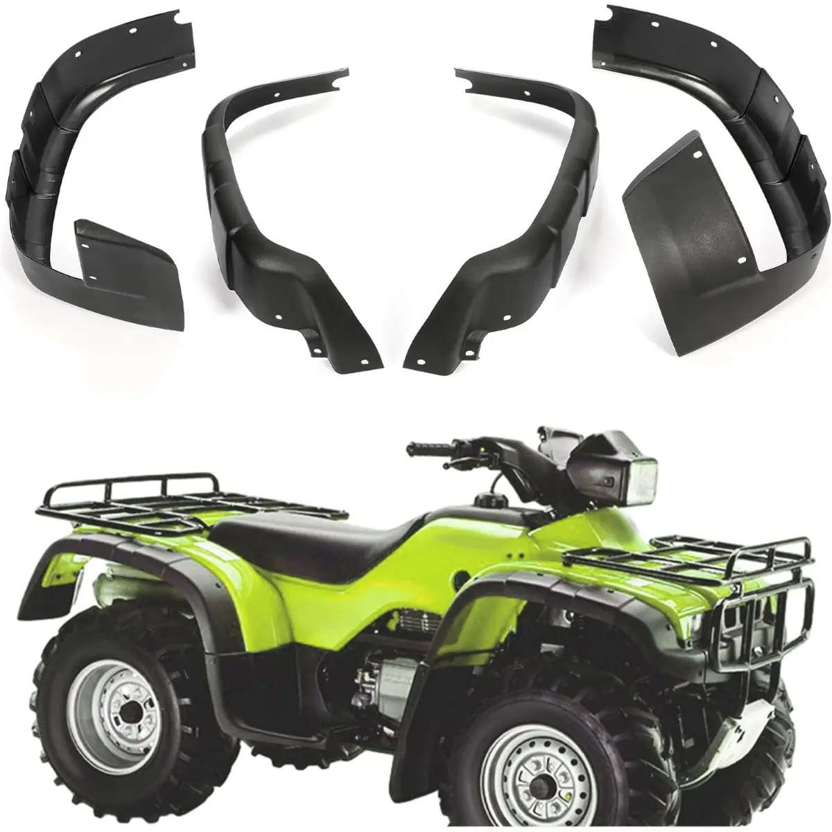 Fender Mud Guard Compatible with 1995-2004 Honda TRX400 TRX450 Foreman FOURTRAX Mud Flaps 4Pcs