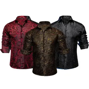 3PackLuxuryFormalCasualPaisleyFloralAnti-ShirtBusinessTopWeddingPartymenunisexmenswearclothingWrinkleDressBreathableAnti-WrinkleSlimLongCufflinksCottonCloth