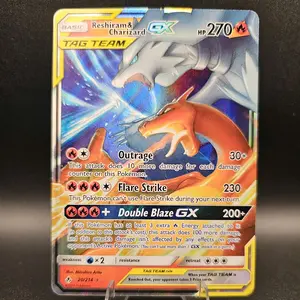 Reshiram & Charizard GX Tag Team Pokemon Trading Card