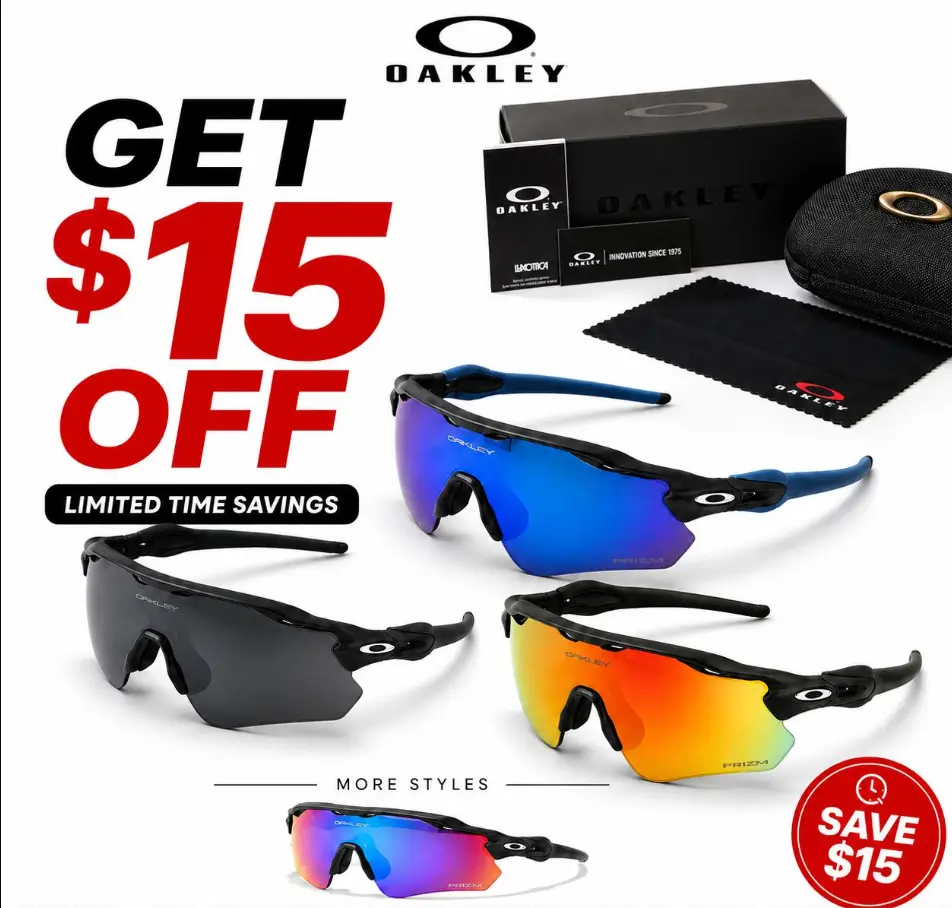 Oakley Cycling Sunglasses Lightweight Wraparound Sport Eyewear UV400 for Men Women Outdoor Activities