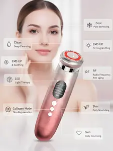 Electric Facial Massager, EMS Microcurrent Face Lifting Device for Firming & Tightening Skin, Reduces Wrinkles & Fine Lines, Improves Elasticity & Glow, Multiple Modes, USB Rechargeable Portable Skincare Tool