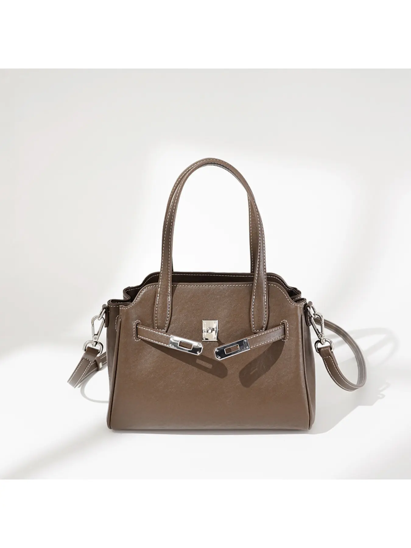 Retro women's bags, new Korean version of genuine leather small square bags, women's high-value light luxury souvenirs, high-end handbags, Cowhide Handbag