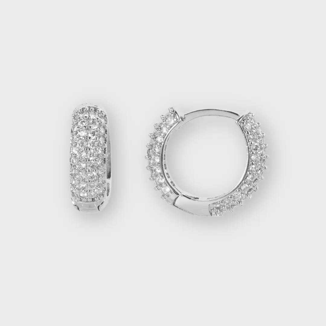 Silver Eternity Earrings - Perfect for Any Occasion