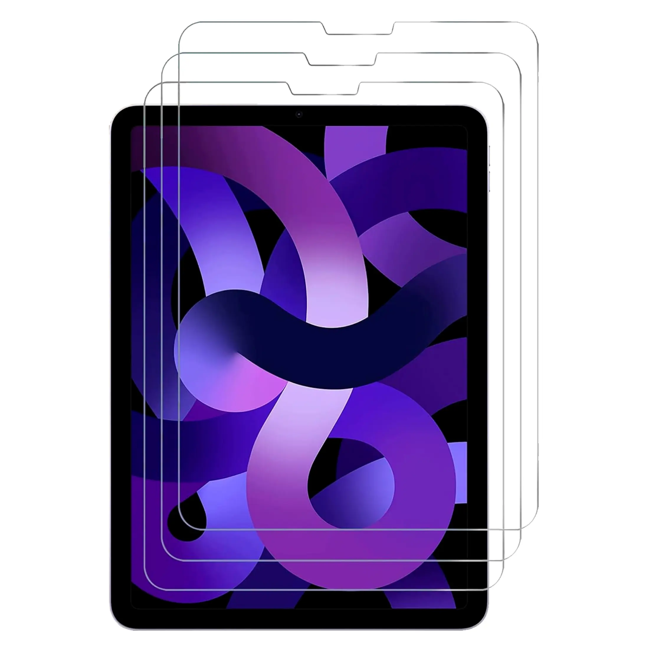 Entronix Screen Protector for iPad 12/11/10/9/8/7th Gen Pro/Air/Mini - 3-Piece Combo Clear Tempered Glass, Tablet Accessories Protection Durable