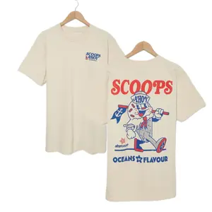 " Scoops Oceans Flavour Steve Ahoy" T-Shirt, Sweatshirt, Hoodie Cozy Cotton-Poly Blend All Seasons Classic Fit & Crew Neckline