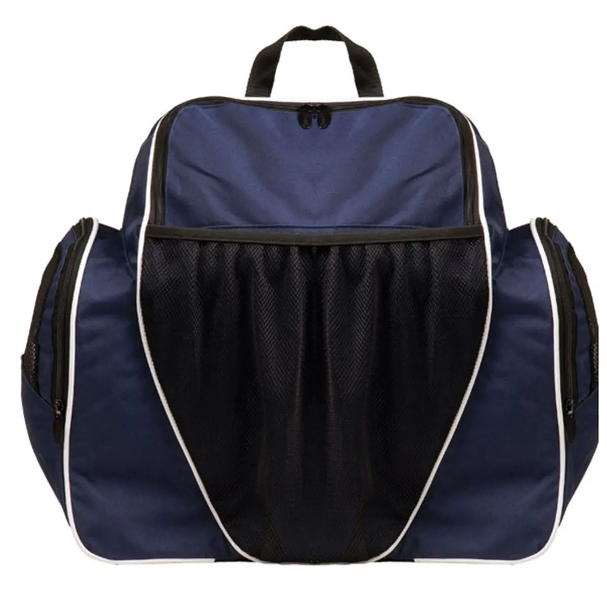 212 MAIN Deluxe Large Capacity Top Loader Backpack - Fabric Mesh, Athletic, Carry-All Backpacks, 18x19x10 in, All-Purpose Use, Ventilated Comfortable Straps, Navy, Fabric Mesh Backpacks