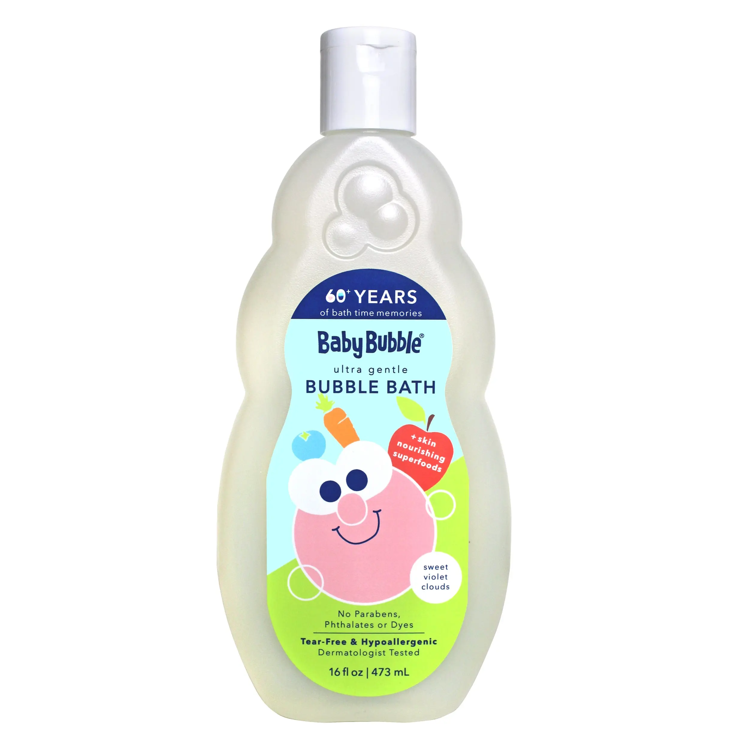 Mr. Bubble Baby Bubble Ultra Gentle Bubble Bath, Sweet Violet Clouds Scent, 16 fl oz