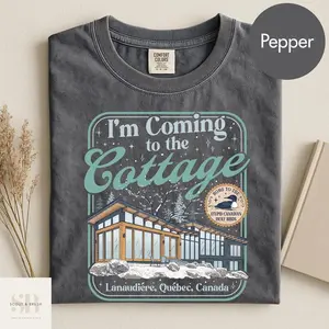 Women's Round Neck Short-Sleeve Breathable Comfortable Top - "I'm Coming to the Cottage" Shirt, Heated Rivalry-Inspired Connor Ilya Sweatshirt, Hollander Rozanov Merch, Canadian Wolfbird