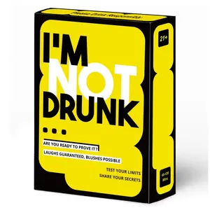 Party Drinking Game, I Haven't Drunk Card Game, Fun Interactive Tabletop Game, Perfect for Celebrations and Parties, Group Entertainment