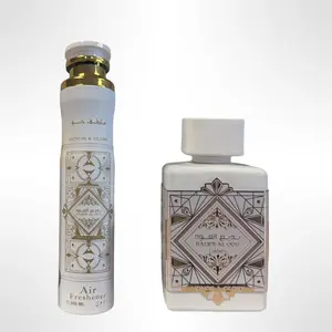 Lattafa Badee Al Oud Honor & Glory Unisex Scented Fragrance + Moss Aroma Home Fragrance Decor Air Freshener Gift Bundle