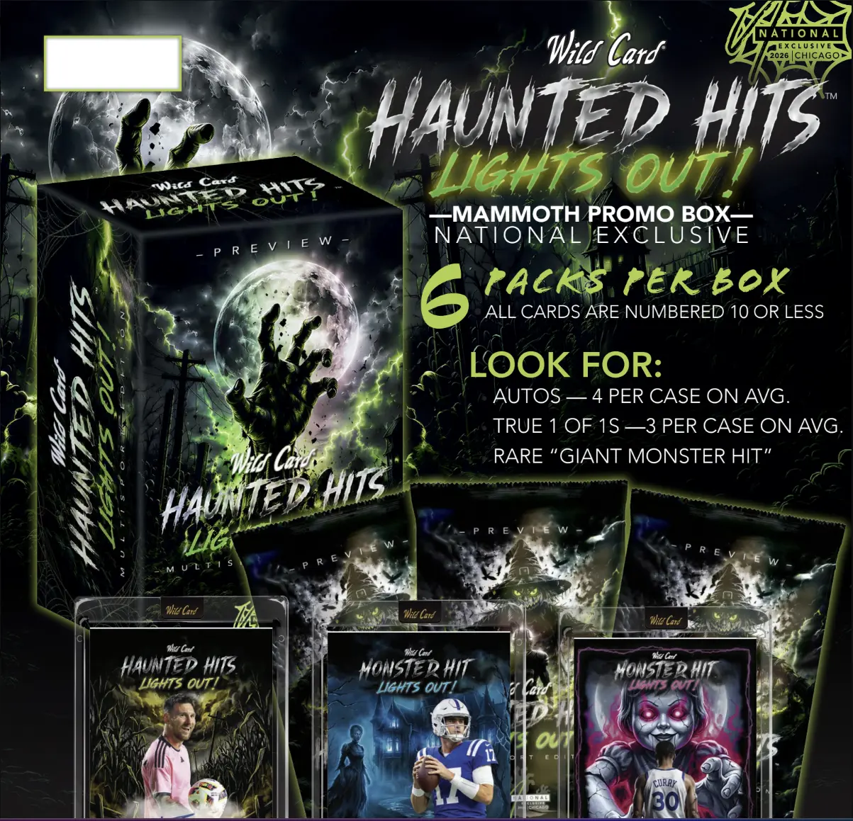 2026 Haunted Hits Lights Out Mammoth Promo Box