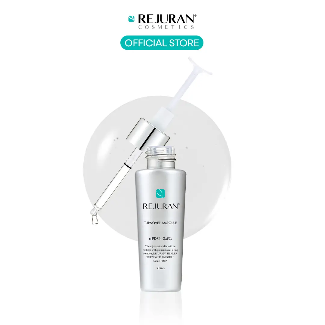 REJURAN Turnover Ampoule, c-PDRN - Anti-Aging Face Serum for Firmness, Radiance, Youthful Skin, Korean Skin Care (1.01 fl oz)