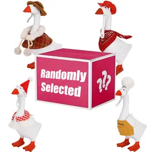 Magnetic Desk Goose Key Holder with Outfits, Randomly Selected, Desktop Sculpture for Home Decor, Dual Key Holder and Tool Rack, Large Minimalist Gift for Bedroom, Office, Hotel, Home Decor Ornament, Decor Desktop Statue, Gift