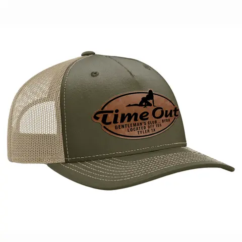 Men's Time Out Gentleman’s Club Nod Classic Trucker Baseball Cap - Adjustable Snap, Mesh Back Panel, Casual Wear Accessories for Adults, Camouflage Color Variant