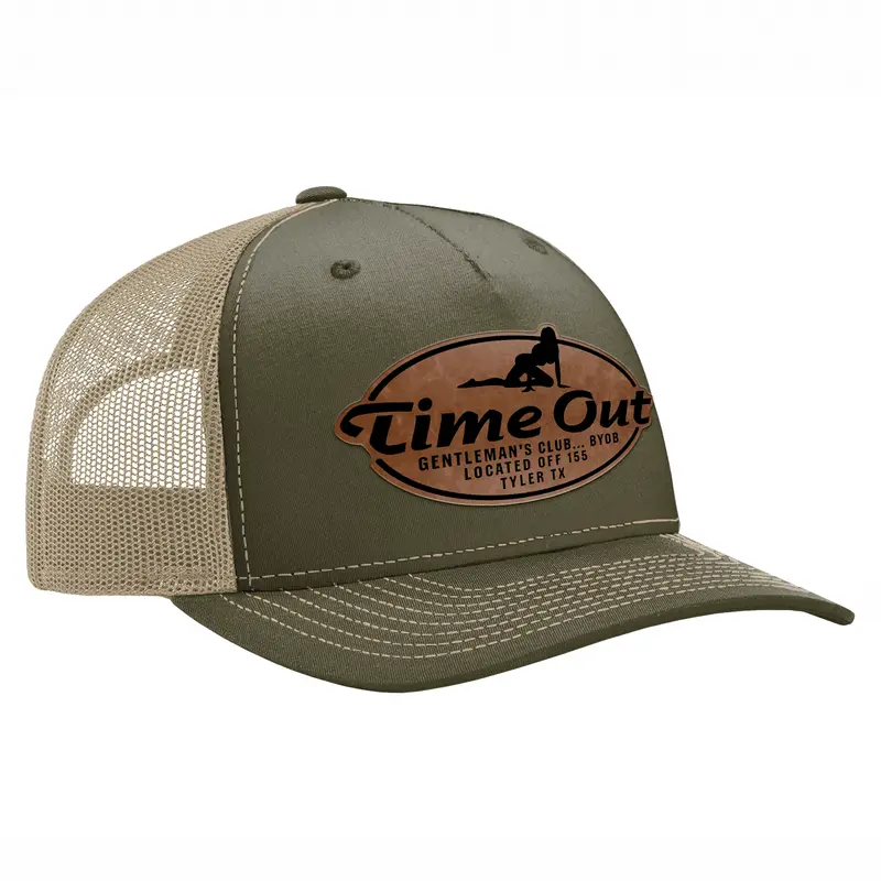 Men's Time Out Gentleman’s Club Nod Classic Trucker Baseball Cap - Adjustable Snap, Mesh Back Panel, Casual Wear Accessories for Adults, Camouflage Color Variant