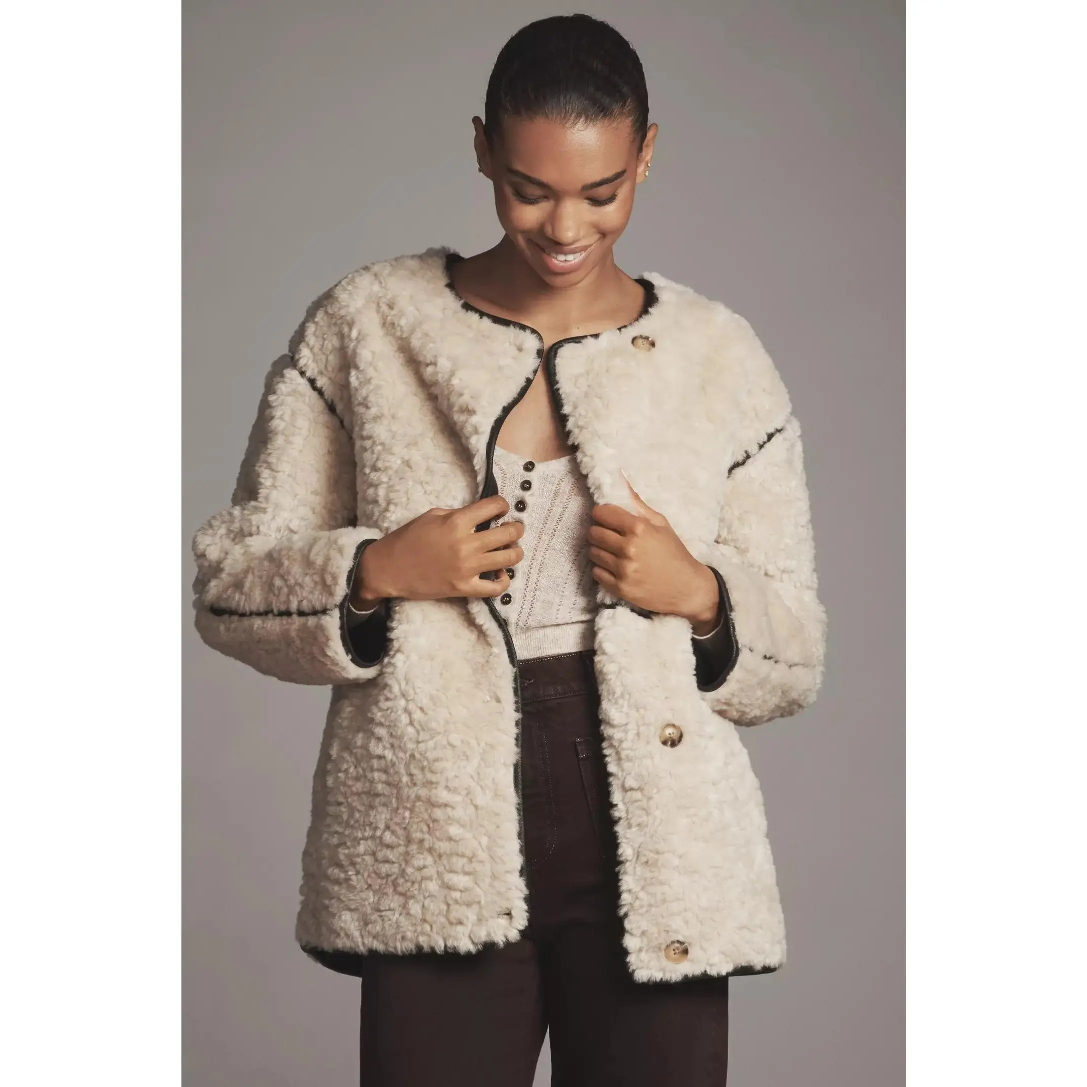 BLANKNYC SHERPA JACKET-FRAME FOCUS