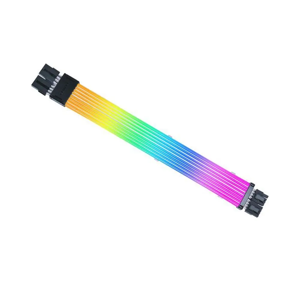 Lian-Li PW8-1W 8-Pin Silicone TPE Addressable RGB VGA Power Cable, Lian Li GPU 2x8-Pin Cable with Highly Customizable, L-Wireless Sync Support