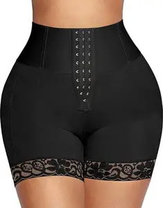GQF Lace Faja Shapewear for Women - 018Mid Waist Tummy Control Body Shaper Colombianas Butt Lifter Compression Shorts