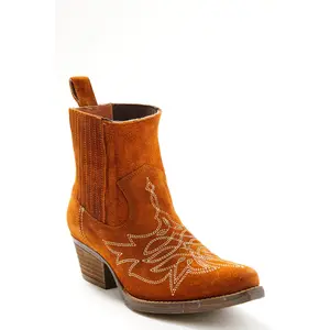 Wildfire Suede Western Booties - Snip Toe Wildfire Suede Western Booties - Snip Toe