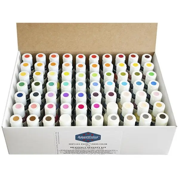 AmeriColor, Heavenly Seventy Kit, Soft Gel Paste Food Color