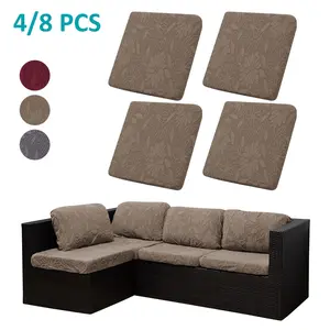 High Elastic Floral Texture Sofa Cushion Covers, Pet Friendly, Washable Sofa Slipcover, Stretchable Sofa Cover, Suitable for All Seasons, Holiday Decoration, Casual Style