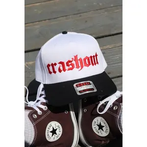 Embroidered 'crashout' 5 panel Hat, Unisex, Adult