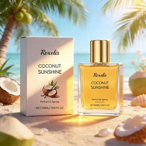 Vegan Vanilla Coconut Fragrance Spray, Natural Long-Lasting Scent Layered Aroma, Portable Perfume for Daily Use, Ideal for Dates, Coconut Oil Perfume