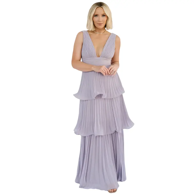 serena pleated metallic maxi dress lavender Beachside lunch in the South of France, done right Outfit: @fashionnova   Serena Pleated Metallic Maxi Dress