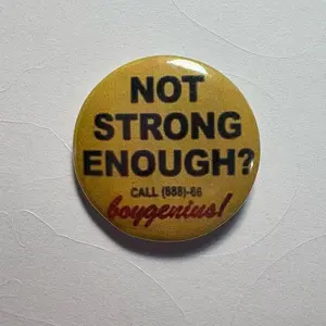 Boygenius Merch 1.25 inch Pin Button Badge  - handmade , music artist pinback buttons pins NOT STRONG ENOUGH