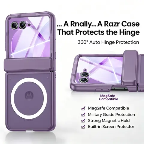 Motorola Razr Case with Full Hinge Protection | MagSafe Compatible | 9H Tempered Glass Protection | Military Grade Drop Protection |Premium Soft-Touch Finish， Razr 2026/Razr 2025/Razr 2024/Razr 2026 Ultra/ Razr2025Ultra，SummerVibes，phone case，Weekly Deals