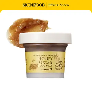 [SKINFOOD Official] Honey Sugar Food Mask | Korean Skincare Wash-Off Mask for Exfoliating & Moisturizing, 4.23 fl.oz. (120g)