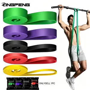LINGPENG Latex Resistance Band, Durable Stretching Band, Workout Bands, 1/4/5pcs Pull-Up Gym Home Fitness Rubber Expander Loop, Strength Assist Workout Training Equipment for Men and Women