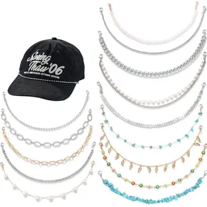 14 pcs truck cap chain, DIY mesh baseball cap charm chain, unisex, suitable for birthdays, parties, Christmas gifts