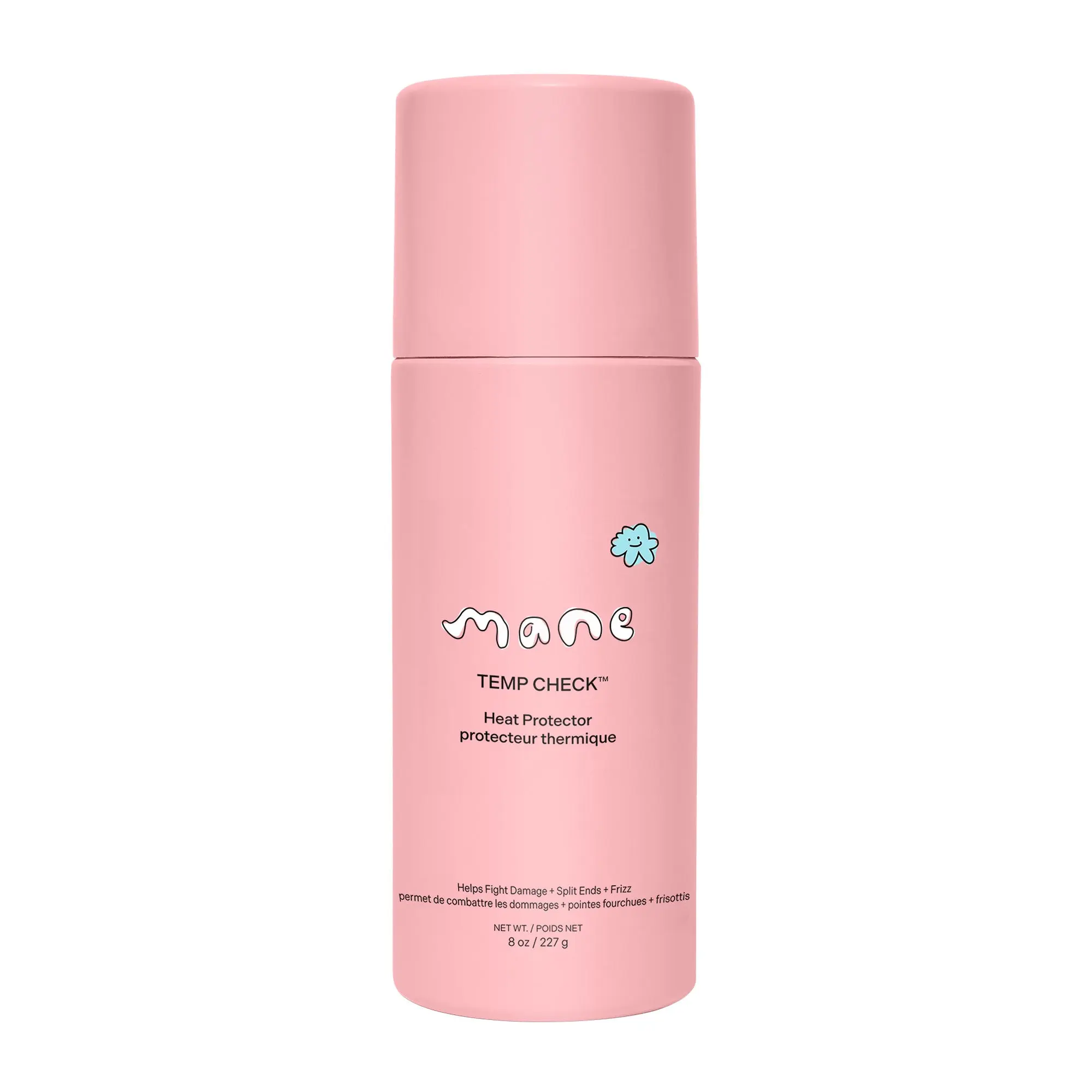 Mane Temp Check Anti-Frizz Heat Protector - Weightless Spray, Protects Against Heat Damage, Frizz, Humidity for Soft, Shiny Hair