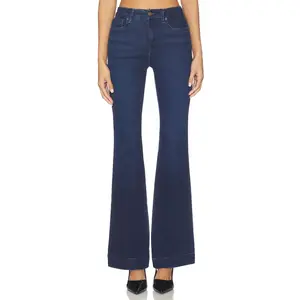 Good American Good Legs Compression Flare Jeans in Indigo1150