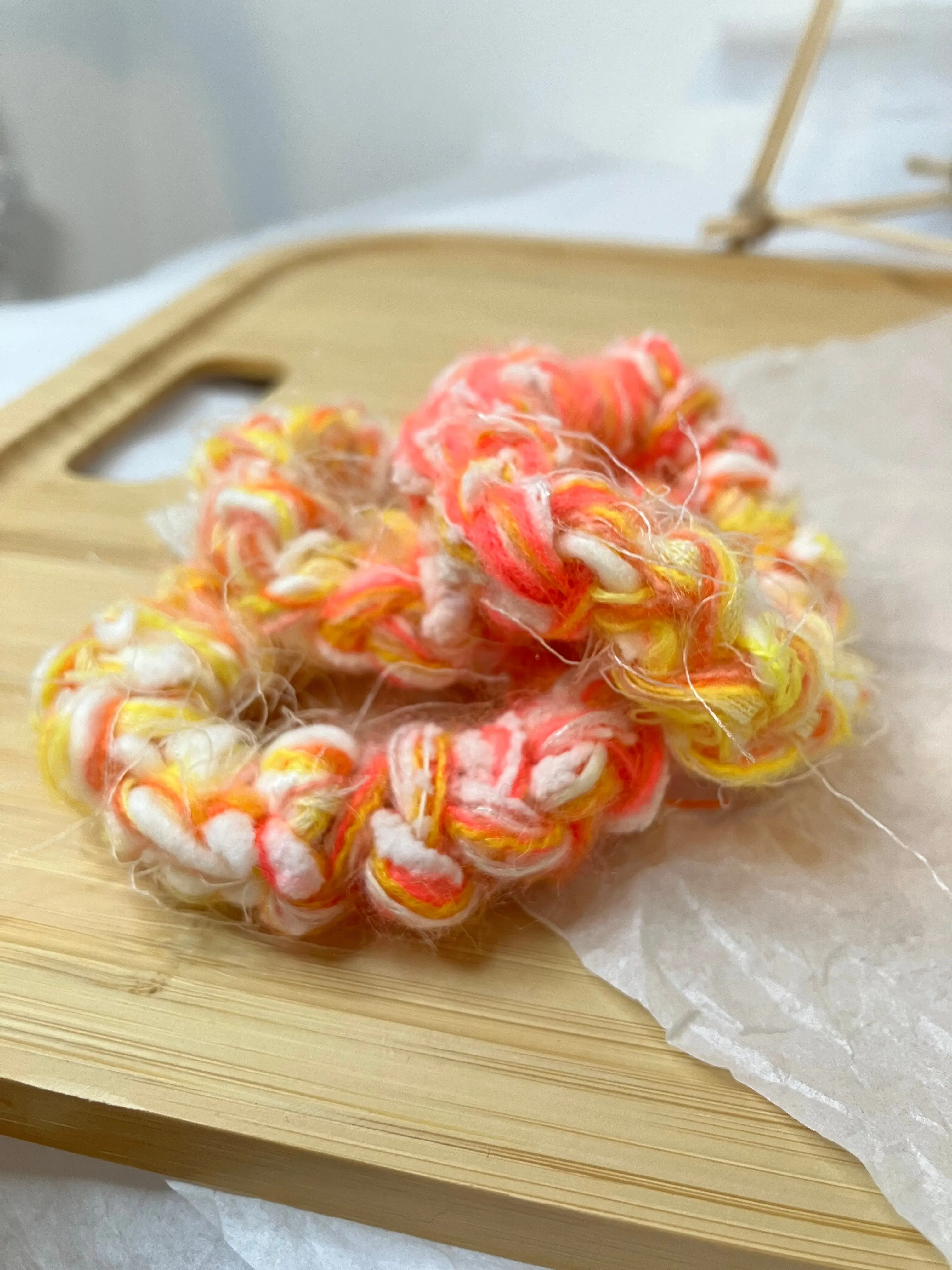 Peach Ring Crochet Scrunchies 🍑 Peach Ring Crochet Scrunchies 🍑