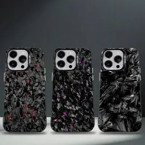 Carbon Fiber Pattern Painting Phone Case For iPhone 16,15,14,13,12,11,8,7,Pro,Max,Plus,Mini,XS,SE Anti Fall Black Matte Hard