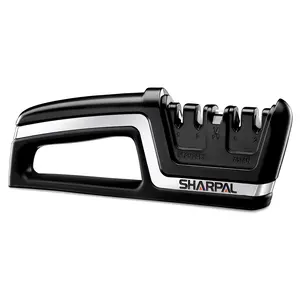 SHARPAL 104N Professional 5-in-1 Kitchen Chef Knife & Scissors Sharpener & Knife Sharpener, Sharpening Tool for Straight & Serrated Knives