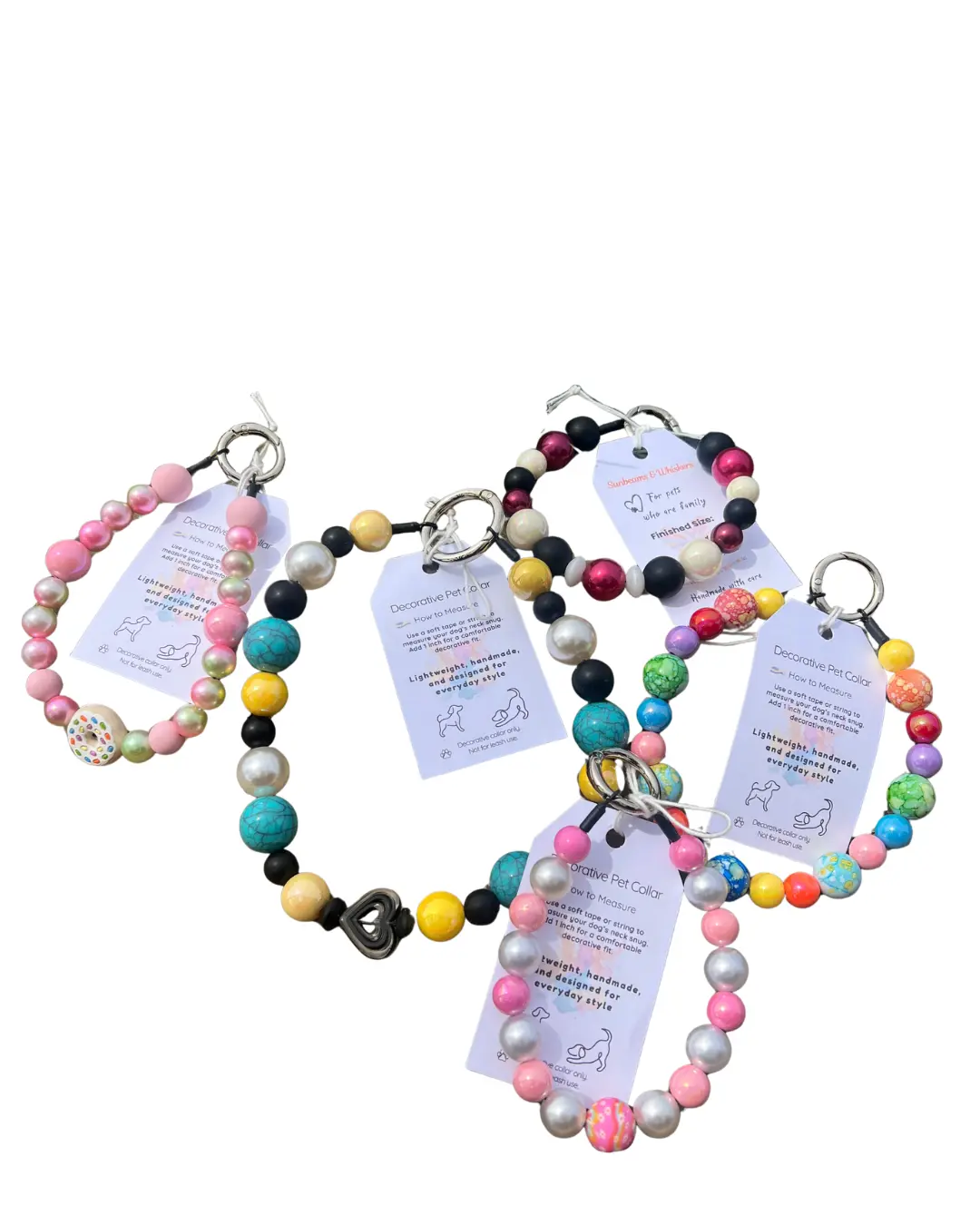 Custom Beaded Dog Collar - Made to Order | Choose Your Colors & Style