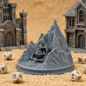 Dragon & Dungeon Tabletop Gaming Terrain, Mountain Kingdom Miniature Model, Dnd Game Props Accessories, 3D Printed Roleplay Toys, Holiday Gift