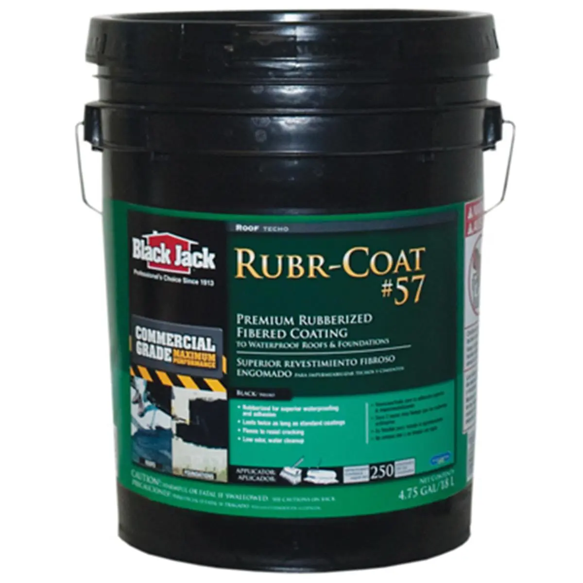 212 MAIN Gardner-Gibson 6080-9-30 Waterproofing Roof Coating, 4.75 Gal, 4.75 Gallon, Flexible Seal