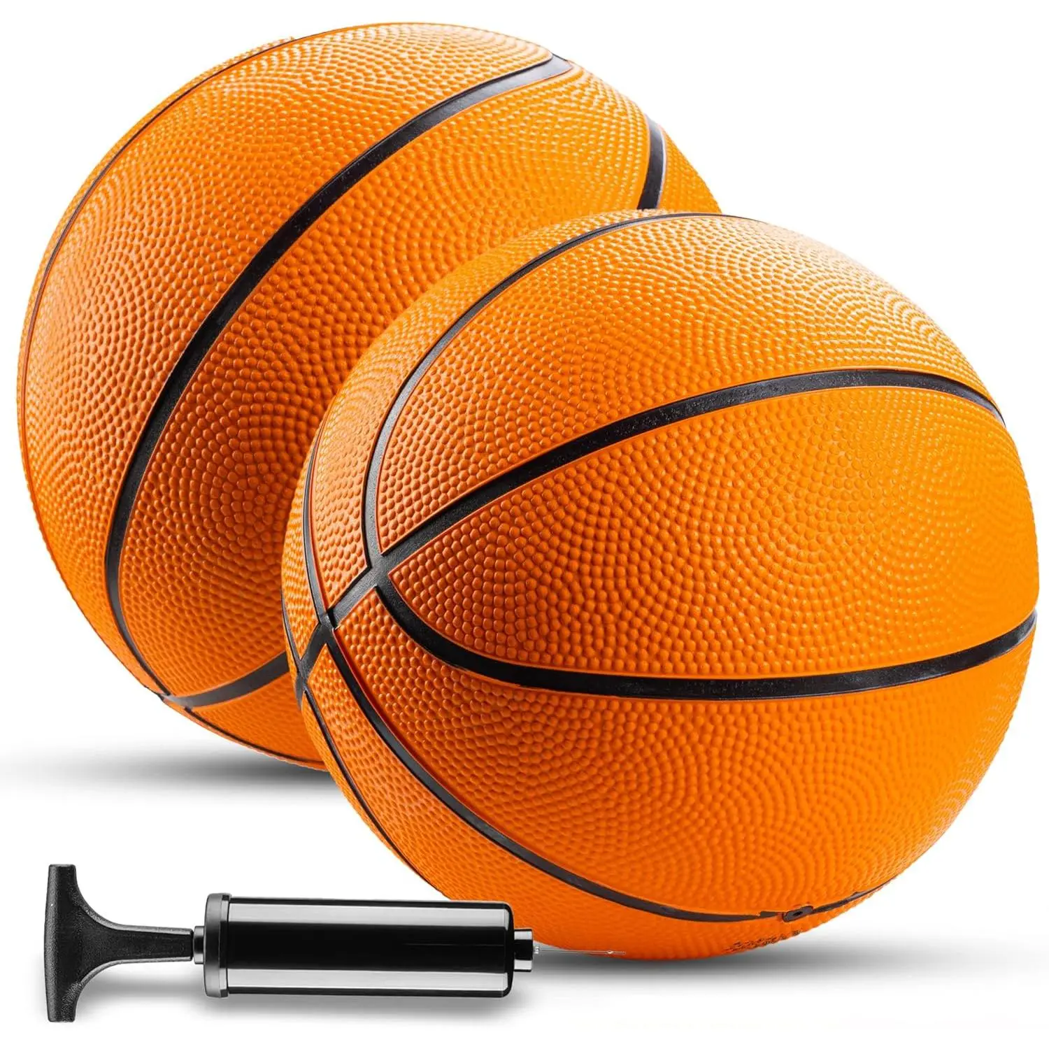 Mini Basketball - 7 Inch, Size 3 (Pack of 2)- Mini Hoop Outdoor Basketball Set & Indoor, For Small Basketball Hoops & Pool Basketball Parties -  Basketball Party Favors for  Arcade Basketball
