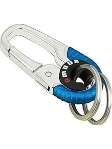 Car Key Chain for Men, Anti-Loss Keychain with Double Keyrings, Quick Release Key Chain