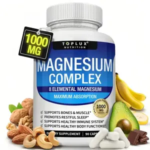 Toplux Magnesium Complex 8 Essential Magnesium Supplement 1000mg