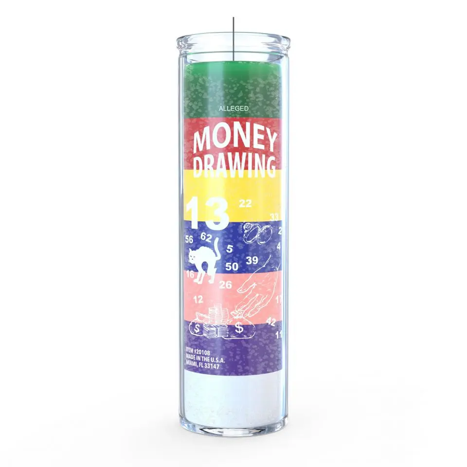 7-Day 7-Color Money-Drawing Paraffin Wax Candles, Non-Toxic Household Candles for Home Decoration, Household Candle