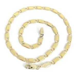 Italian Anchor Chain Link Anklet 14K Yellow Gold 25cm Waterproof Accessory for Women 585/14K Gold Plated 27CM/10 Inches Long